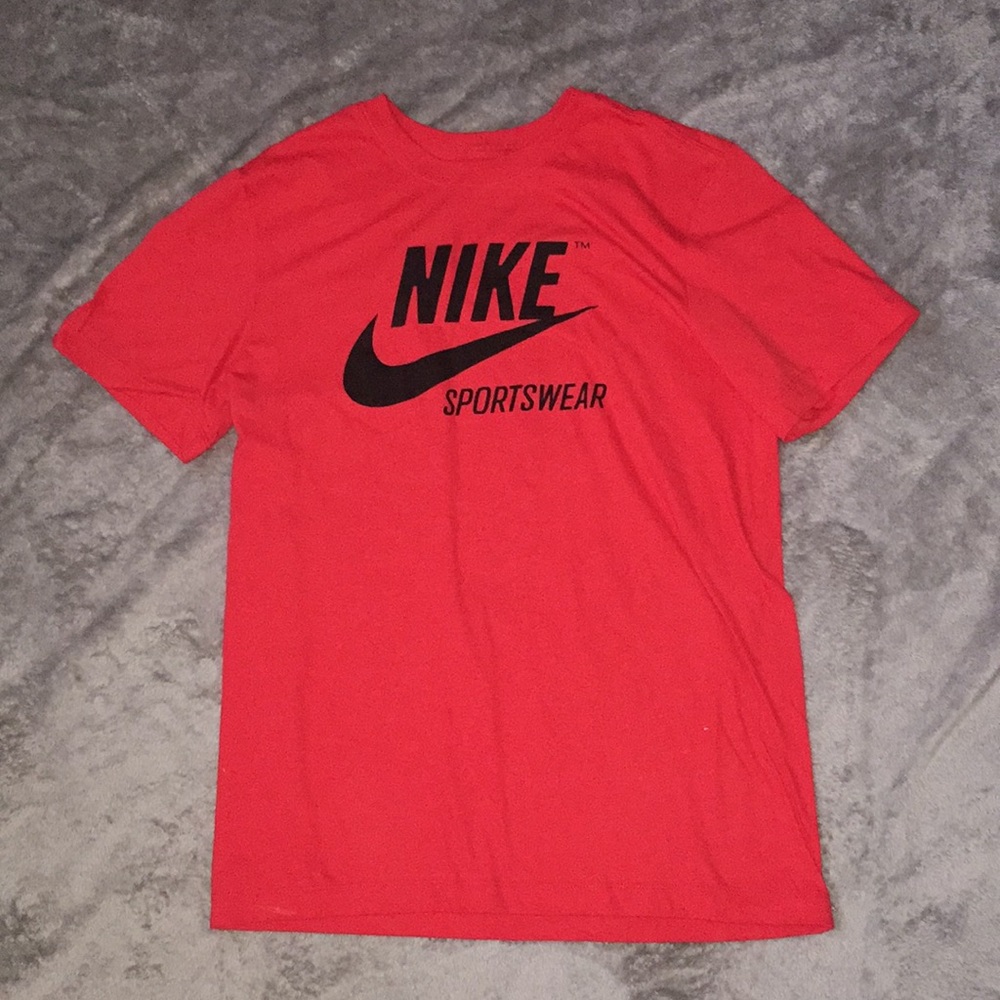 Red and black NIKE sportswear